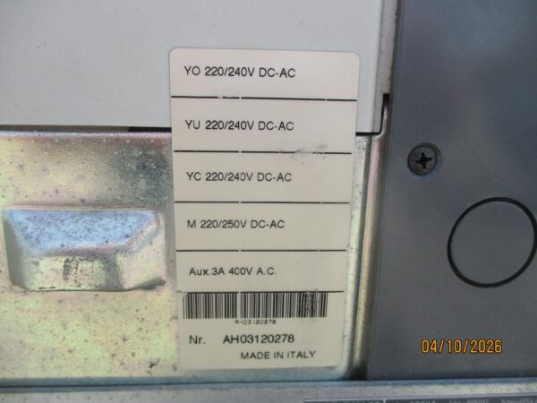 ABB E3N 32 Teljesítménymegszakító megszakító 3200 A (3552) - Image 3