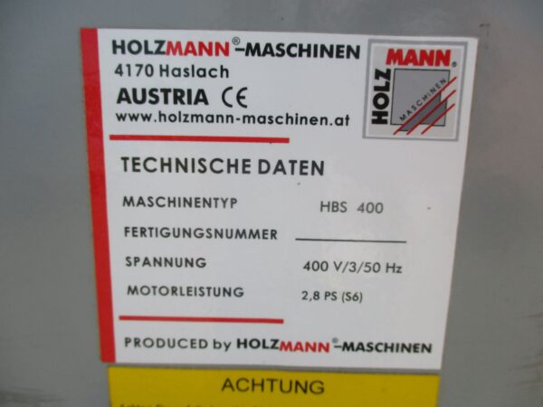 Holzmann HBS400 Szalagfűrész (3557) - Image 7